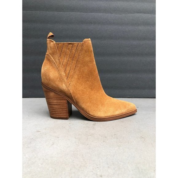 HOT Block Heel Alva Pointy Toe Bootie MARC FISHER ALVA